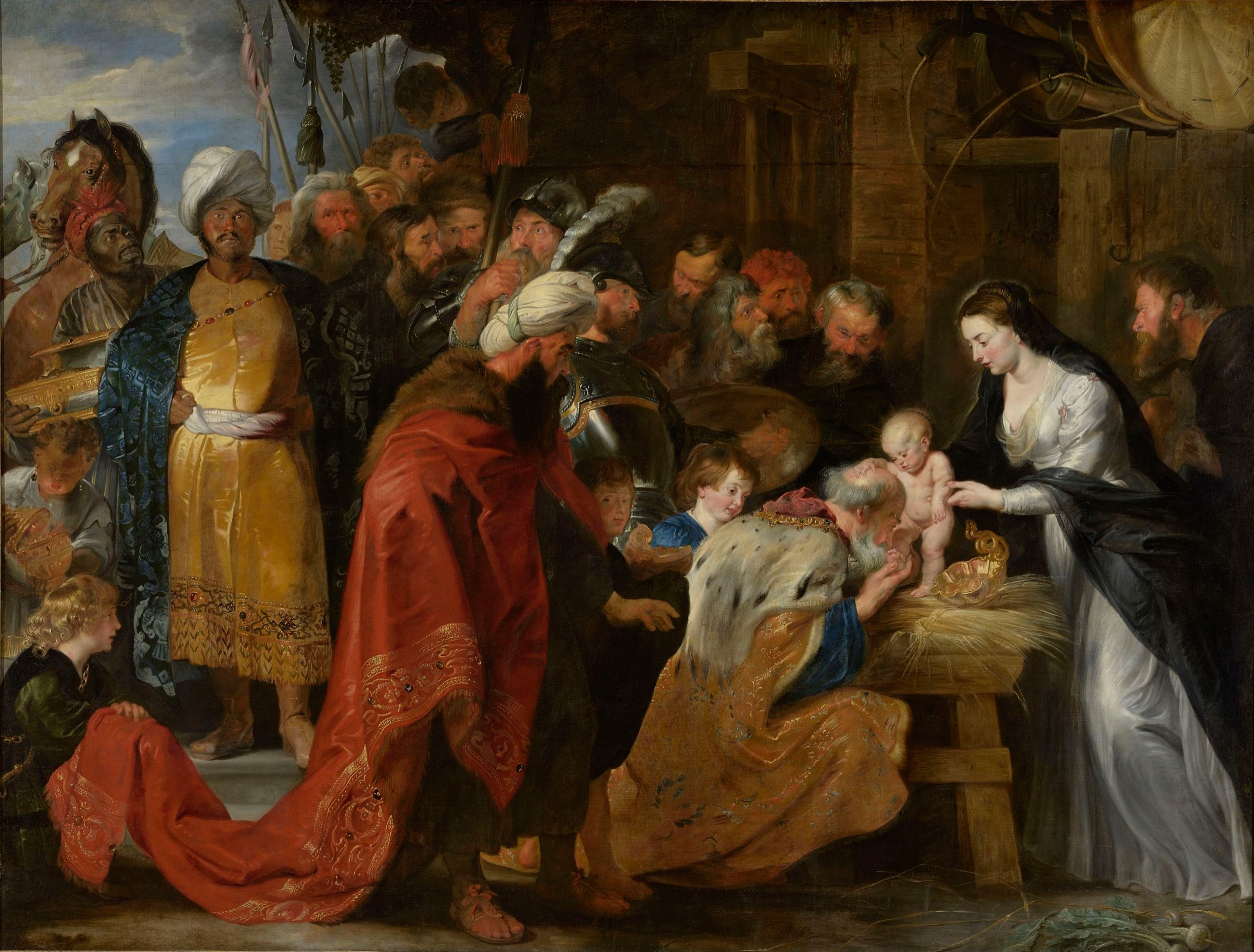 The Adoration of the Magi by Rubens at the Musée des Beaux-Arts de Lyon