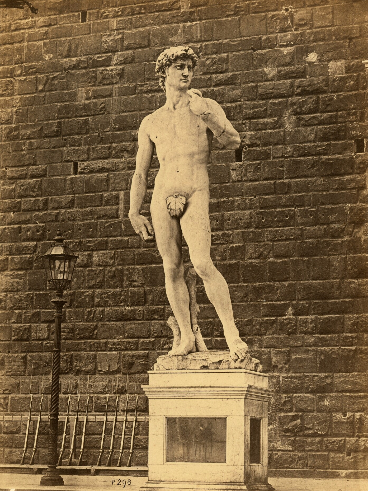 David by Michelangelo, photographed by J. B. Philpot