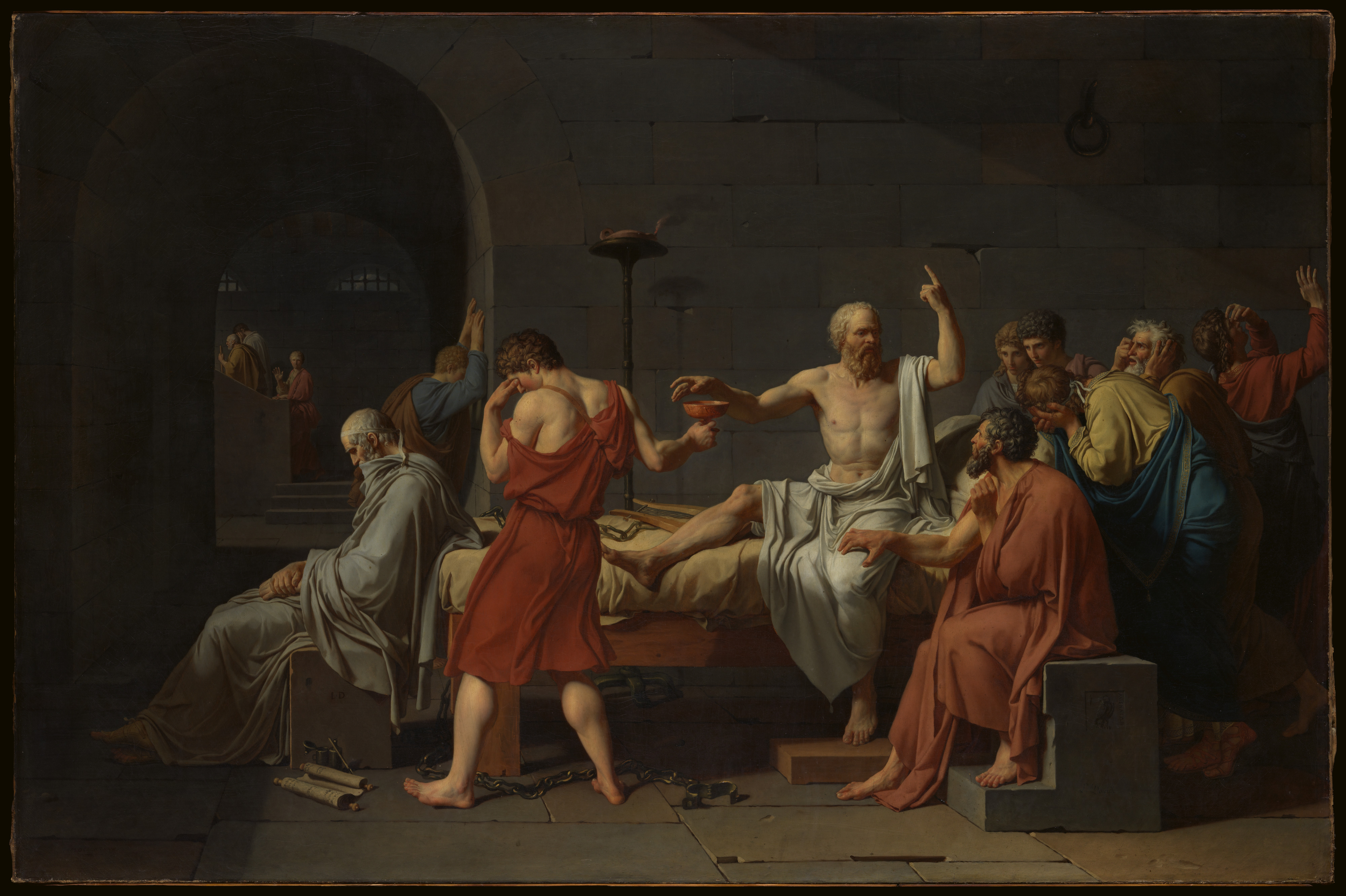 The Death of Socrates by Jacques-Louis David