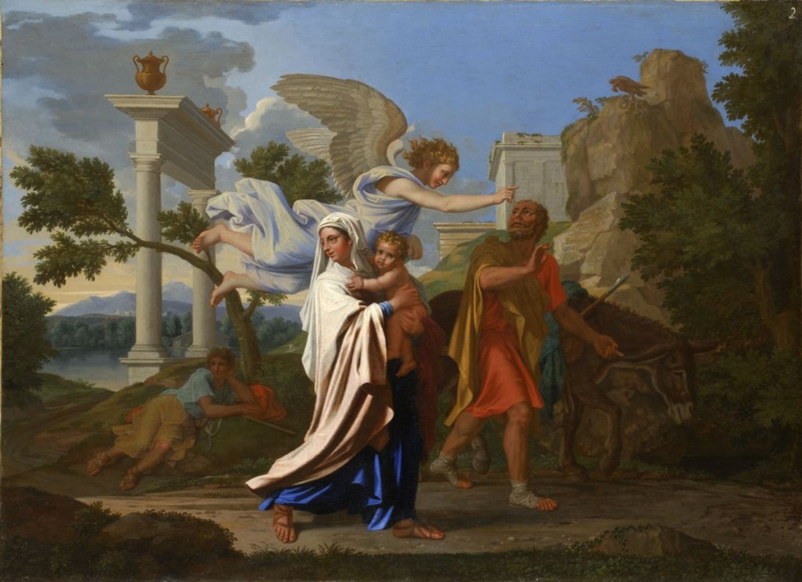 The Flight into Egypt by Nicolas Poussin