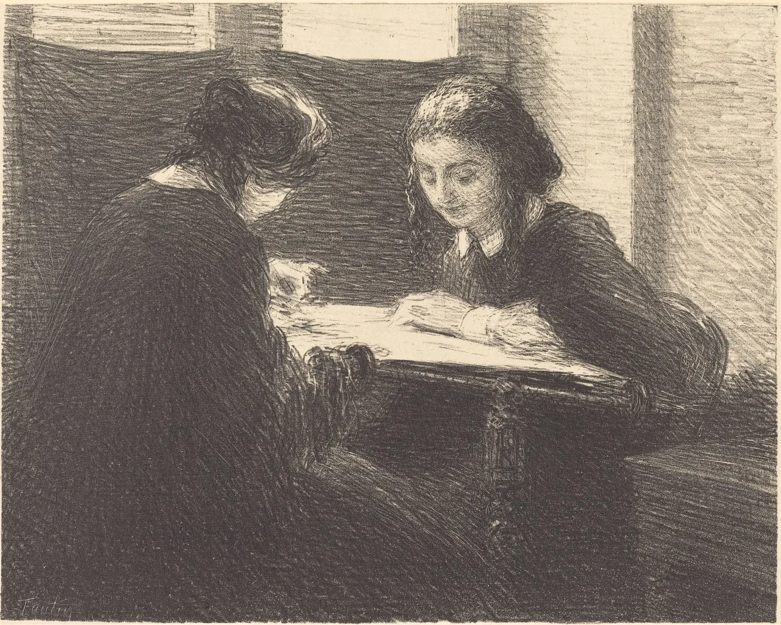 Portrait of embroiderers at work